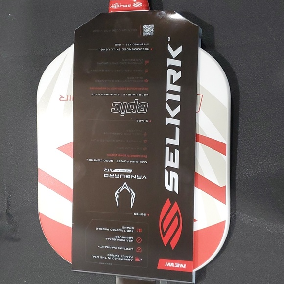 selkirk Games Selkirk Vanguard Power Air Epic Redwhite Upc